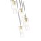 Z-Lite Alton Chandelier, 7-Light, 18 In.W x 14.25 In.H, Modern Gold/Clear+Frosted 824P-7R-MGLD - alternate 3